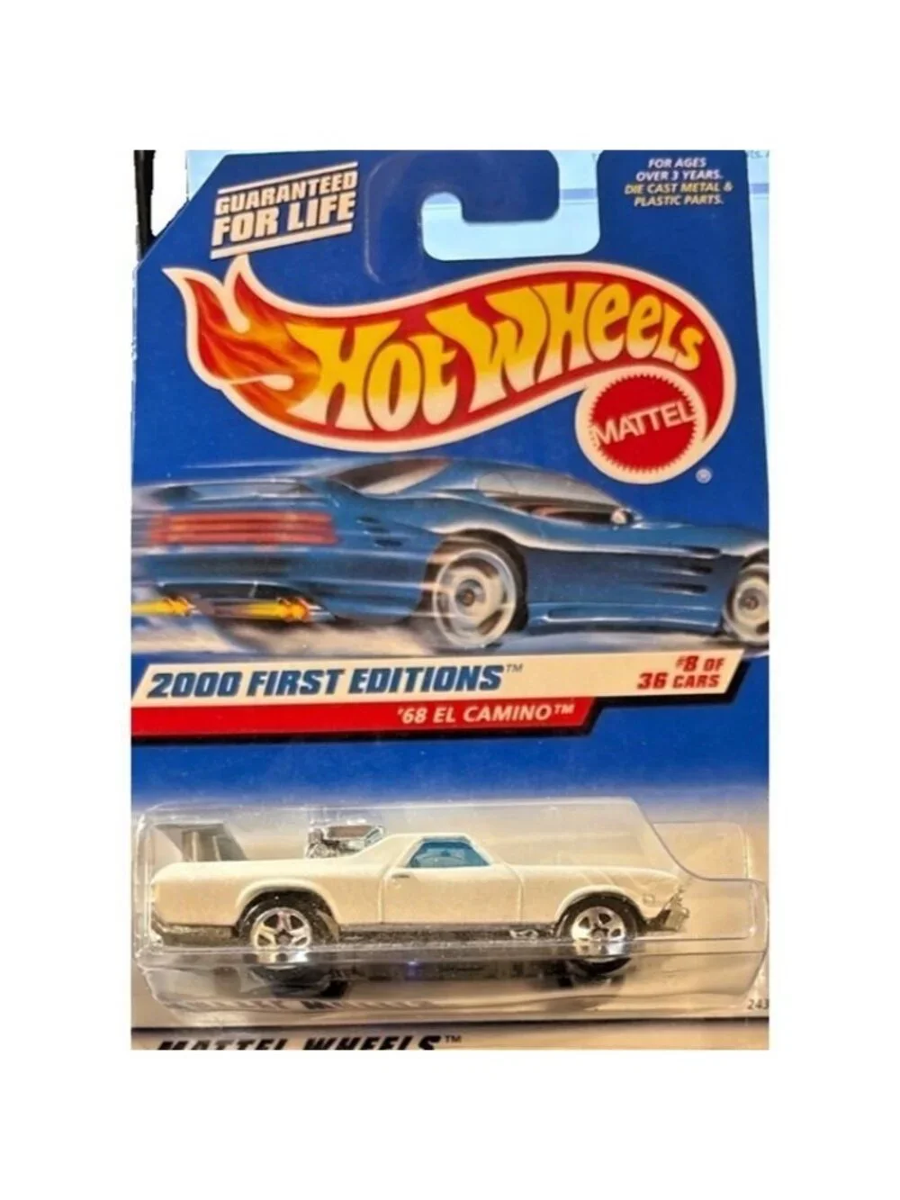 Vintage Die Cast Hot Wheels 2000 First Editions Chevrolet 68 El Camino Car 8/36